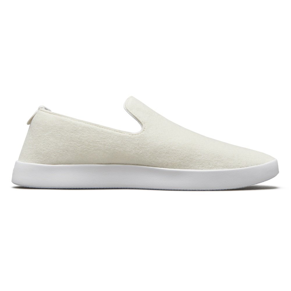 Allbirds Men\'s Wool Loungers - Slip-Ons White - LSR703965